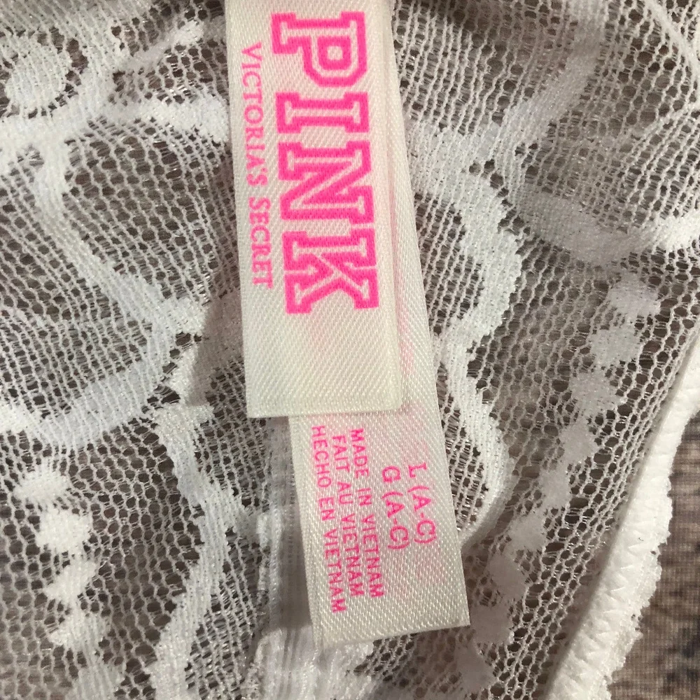 PINK VS Push-Up Racerback Bra - White - Picture 3 of 4